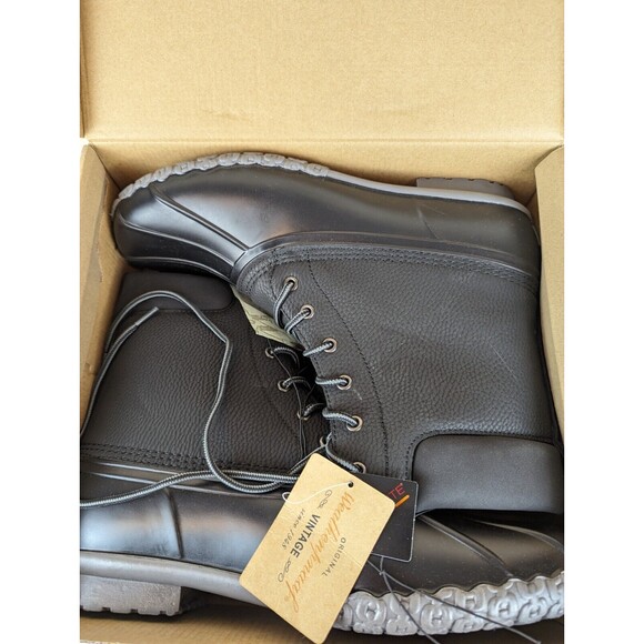 Weatherproof Vintage Adam II Duck Boots Mens 13 M Black Faux Leather Shoes NWB main image 13